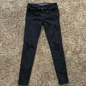 American Eagle black skinny jeans